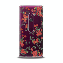 Lex Altern TPU Silicone Sony Xperia Case Red Wildflower