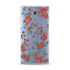 Lex Altern TPU Silicone Sony Xperia Case Red Wildflower