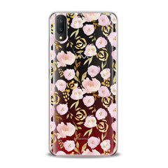 Lex Altern TPU Silicone VIVO Case Gold Roses