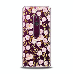 Lex Altern TPU Silicone Sony Xperia Case Gold Roses