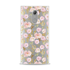 Lex Altern TPU Silicone Sony Xperia Case Gold Roses