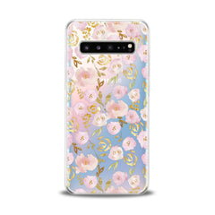 Lex Altern TPU Silicone Samsung Galaxy Case Gold Roses