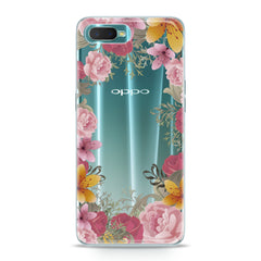 Lex Altern TPU Silicone Oppo Case Pink Bouquet