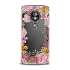 Lex Altern TPU Silicone Motorola Case Pink Bouquet