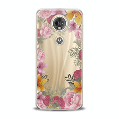 Lex Altern TPU Silicone Motorola Case Pink Bouquet