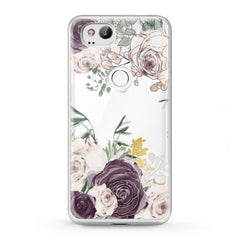 Lex Altern TPU Silicone Google Pixel Case Beige Roses