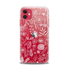 Lex Altern TPU Silicone iPhone Case White Floral Pattern