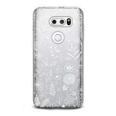 Lex Altern TPU Silicone LG Case White Floral Pattern