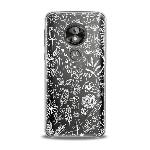 Lex Altern White Floral Pattern Motorola Case