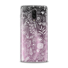 Lex Altern TPU Silicone OnePlus Case White Floral Pattern