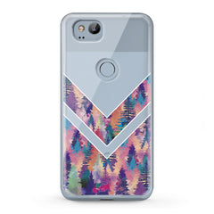 Lex Altern TPU Silicone Google Pixel Case Forest Abstraction