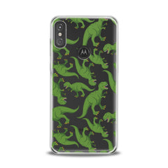 Lex Altern TPU Silicone Motorola Case Green Dinosaurs