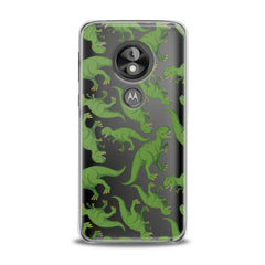 Lex Altern TPU Silicone Motorola Case Green Dinosaurs