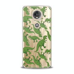 Lex Altern TPU Silicone Motorola Case Green Dinosaurs