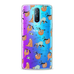 Lex Altern Sleepy Orange Sloths Oppo Case