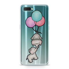 Lex Altern TPU Silicone Oppo Case Baby Elephants