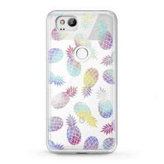 Lex Altern TPU Silicone Google Pixel Case Colorful Pineapple