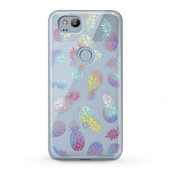 Lex Altern TPU Silicone Google Pixel Case Colorful Pineapple