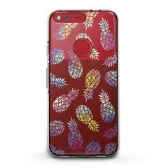 Lex Altern TPU Silicone Google Pixel Case Colorful Pineapple