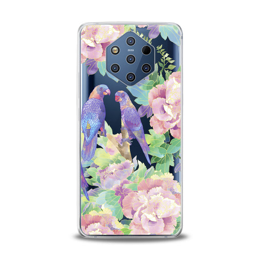 Lex Altern Purple Parrots Nokia Case