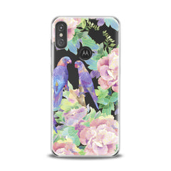 Lex Altern TPU Silicone Motorola Case Purple Parrots