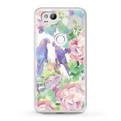 Lex Altern TPU Silicone Google Pixel Case Purple Parrots