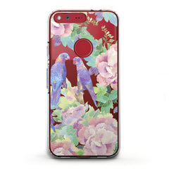 Lex Altern TPU Silicone Google Pixel Case Purple Parrots