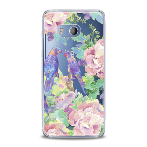 Lex Altern Purple Parrots HTC Case