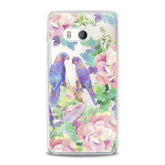 Lex Altern TPU Silicone HTC Case Purple Parrots