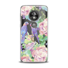 Lex Altern Purple Parrots Motorola Case