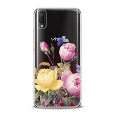 Lex Altern TPU Silicone VIVO Case Pink Roses Flower