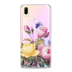 Lex Altern TPU Silicone VIVO Case Pink Roses Flower