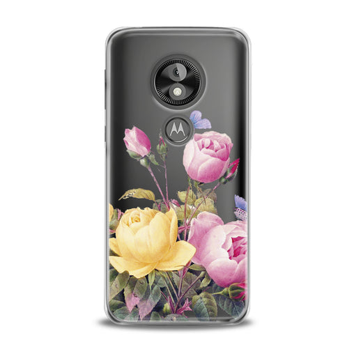 Lex Altern Pink Roses Flower Motorola Case