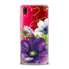 Lex Altern TPU Silicone VIVO Case Purple Flower