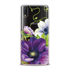 Lex Altern TPU Silicone VIVO Case Purple Flower