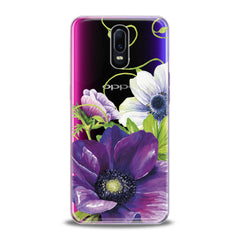 Lex Altern TPU Silicone Oppo Case Purple Flower