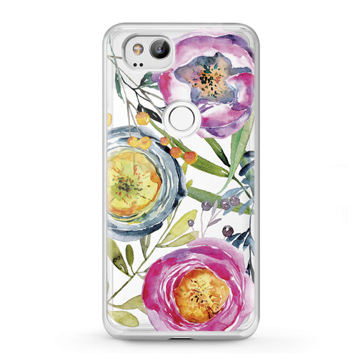 Lex Altern Google Pixel Case Colorful Tea Rose