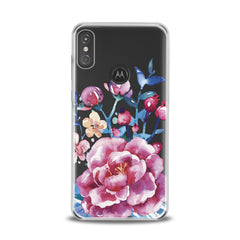 Lex Altern TPU Silicone Motorola Case Bright Pink Peonies