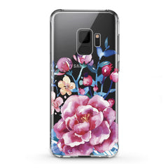 Lex Altern TPU Silicone Samsung Galaxy Case Bright Pink Peonies