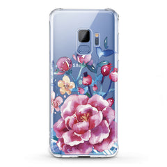 Lex Altern TPU Silicone Samsung Galaxy Case Bright Pink Peonies