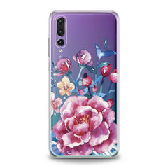 Lex Altern Bright Pink Peonies Huawei Honor Case