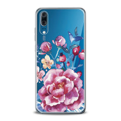 Lex Altern TPU Silicone Huawei Honor Case Bright Pink Peonies