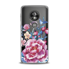 Lex Altern TPU Silicone Motorola Case Bright Pink Peonies