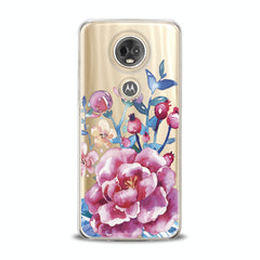 Lex Altern TPU Silicone Motorola Case Bright Pink Peonies