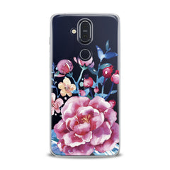 Lex Altern TPU Silicone Nokia Case Bright Pink Peonies