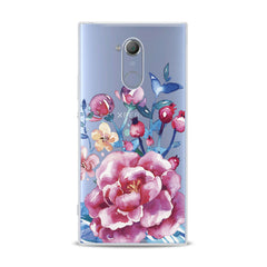 Lex Altern TPU Silicone Sony Xperia Case Bright Pink Peonies