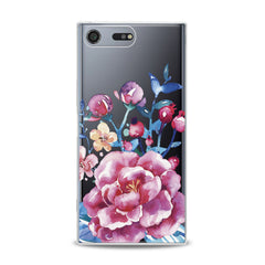 Lex Altern TPU Silicone Sony Xperia Case Bright Pink Peonies