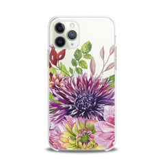 Lex Altern TPU Silicone iPhone Case Purple Сhrysanthemum