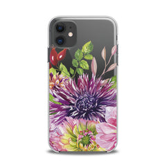 Lex Altern TPU Silicone iPhone Case Purple Сhrysanthemum