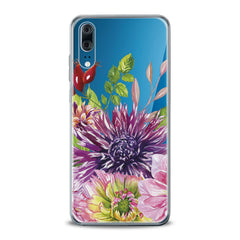 Lex Altern TPU Silicone Huawei Honor Case Purple Сhrysanthemum